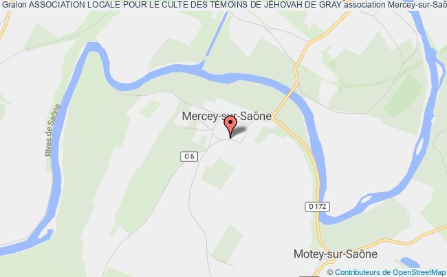 plan association Association Locale Pour Le Culte Des TÉmoins De JÉhovah De Gray Mercey-sur-Saône
