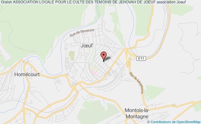 plan association Association Locale Pour Le Culte Des Temoins De Jehovah De Joeuf Joeuf