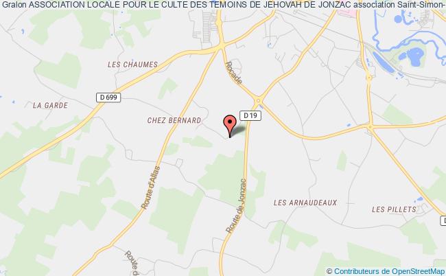 plan association Association Locale Pour Le Culte Des Temoins De Jehovah De Jonzac Saint-Simon-de-Bordes