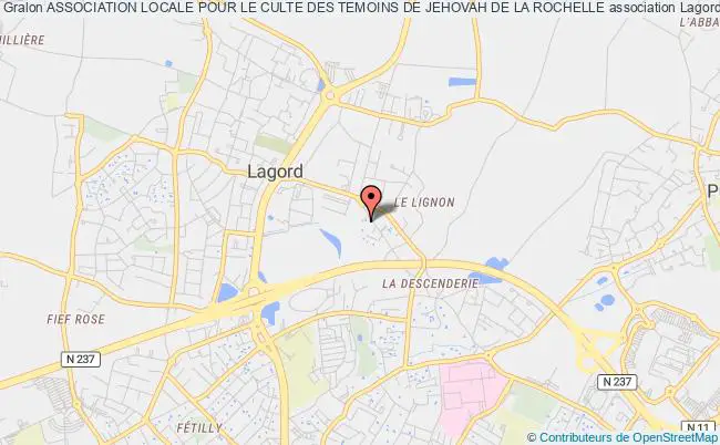 plan association Association Locale Pour Le Culte Des Temoins De Jehovah De La Rochelle Lagord