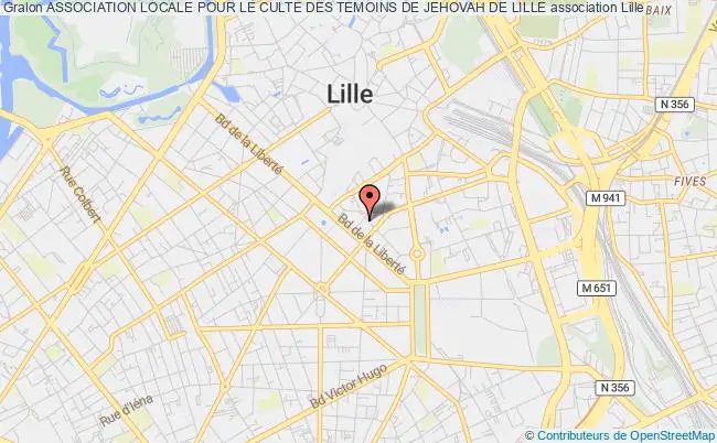 plan association Association Locale Pour Le Culte Des Temoins De Jehovah De Lille Lille