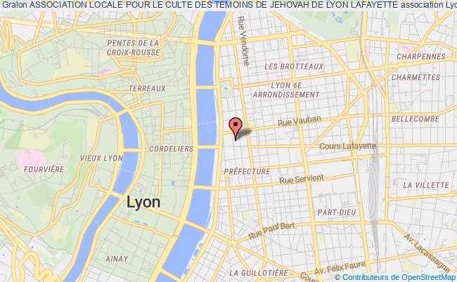 plan association Association Locale Pour Le Culte Des Temoins De Jehovah De Lyon Lafayette Lyon