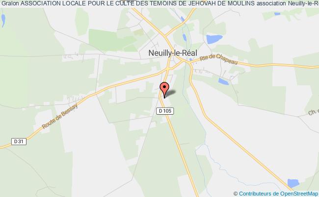 plan association Association Locale Pour Le Culte Des Temoins De Jehovah De Moulins Neuilly-le-Réal