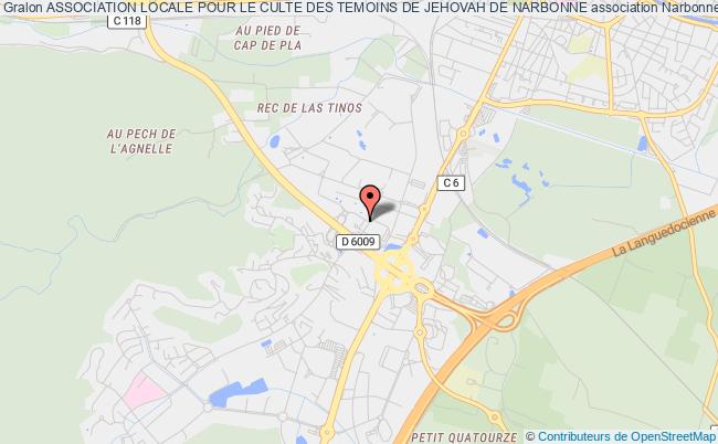 plan association Association Locale Pour Le Culte Des Temoins De Jehovah De Narbonne Narbonne