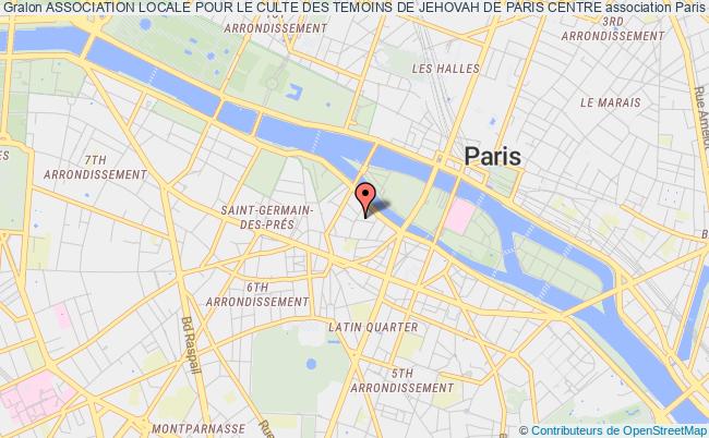 plan association Association Locale Pour Le Culte Des Temoins De Jehovah De Paris Centre Paris