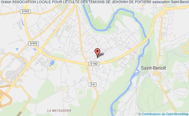 plan association Association Locale Pour Le Culte Des Temoins De Jehovah De Poitiers Saint-Benoît
