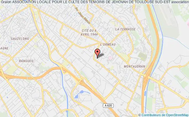 plan association Association Locale Pour Le Culte Des Temoins De Jehovah De Toulouse Sud-est Toulouse