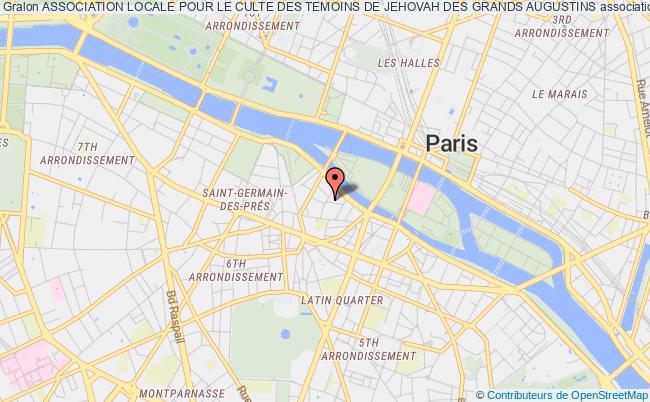 plan association Association Locale Pour Le Culte Des Temoins De Jehovah Des Grands Augustins Paris
