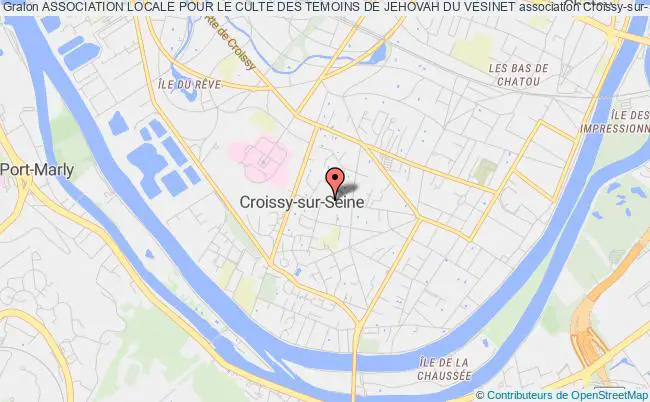 plan association Association Locale Pour Le Culte Des Temoins De Jehovah Du Vesinet Croissy-sur-Seine