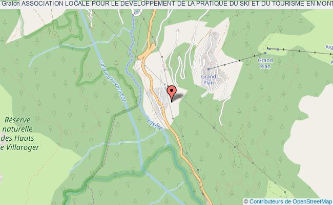plan association Association Locale Pour Le Developpement De La Pratique Du Ski Et Du Tourisme En Montagne Sainte-Foy-Tarentaise