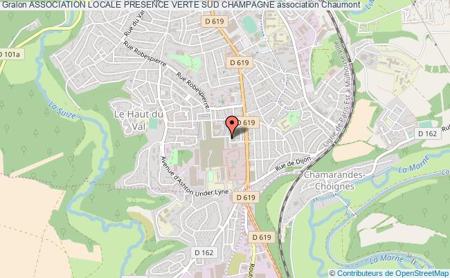 plan association Association Locale Presence Verte Sud Champagne Chaumont