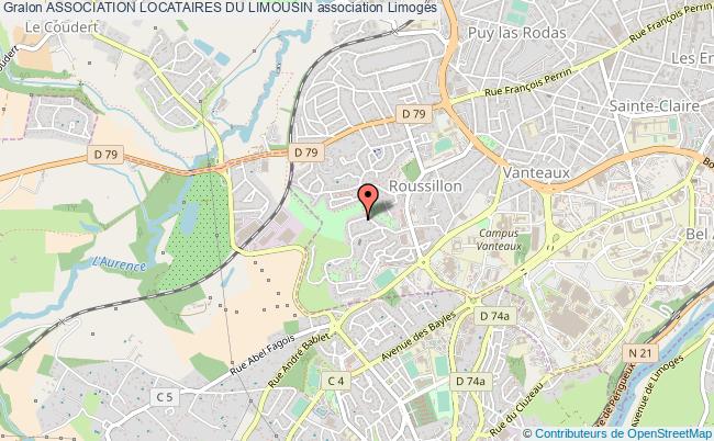 plan association Association Locataires Du Limousin Limoges