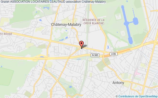 plan association Association Locataires Leautaud Châtenay-Malabry