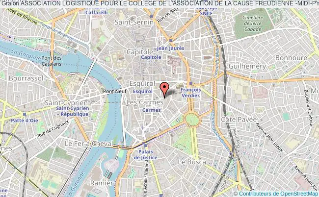 plan association Association Logistique Pour Le College De L'association De La Cause Freudienne -midi-pyrenees Toulouse