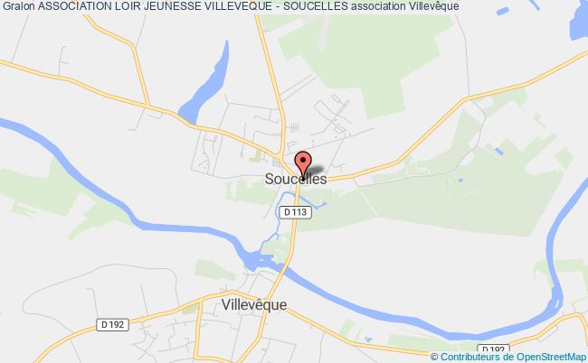 plan association Association Loir Jeunesse Villeveque - Soucelles Rives du Loir