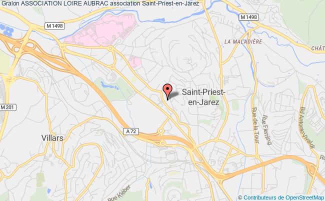 plan association Association Loire Aubrac Saint-Priest-en-Jarez
