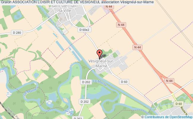 plan association Association Loisir Et Culture De Vesigneul Vésigneul-sur-Marne
