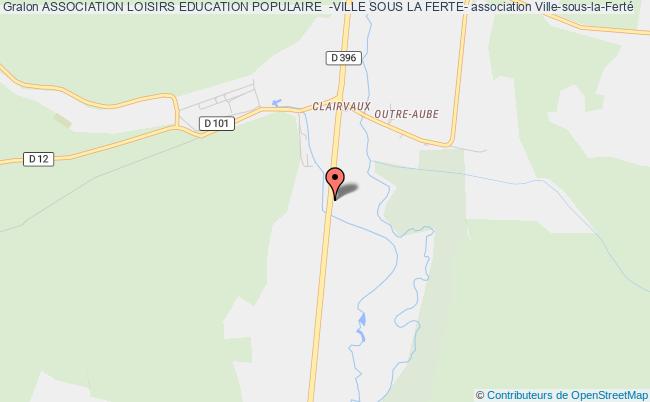 plan association Association Loisirs Education Populaire  -ville Sous La Ferte- Ville-sous-la-Ferté
