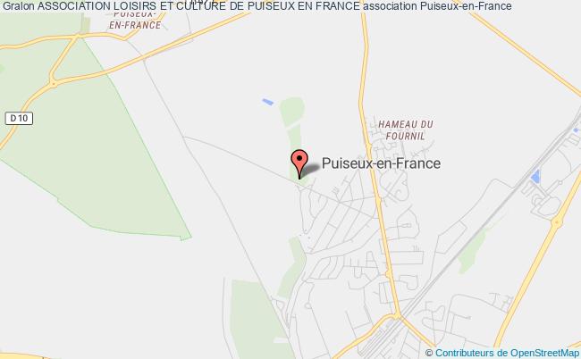 plan association Association Loisirs Et Culture De Puiseux En France Puiseux-en-France