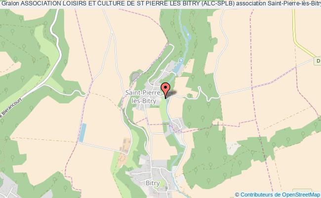 plan association Association Loisirs Et Culture De St Pierre Les Bitry (alc-splb) Saint-Pierre-lès-Bitry