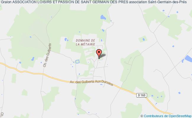 plan association Association Loisirs Et Passion De Saint Germain Des Pres Saint-Germain-des-Prés