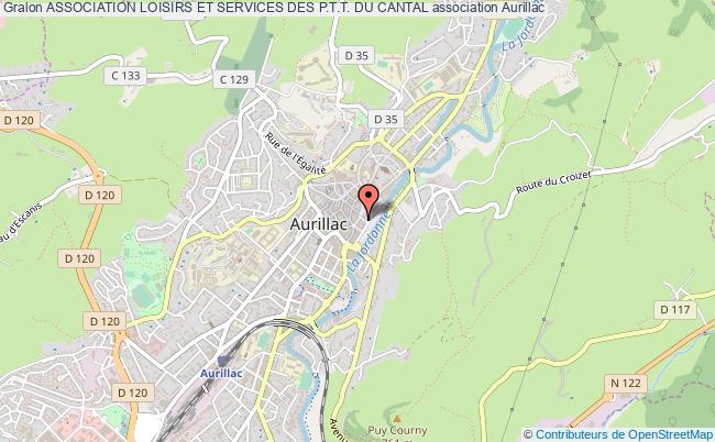 plan association Association Loisirs Et Services Des P.t.t. Du Cantal Aurillac