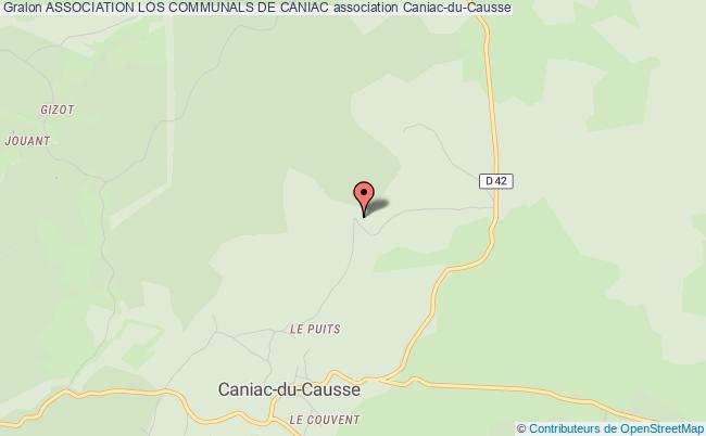 plan association Association Los Communals De Caniac Caniac-du-Causse