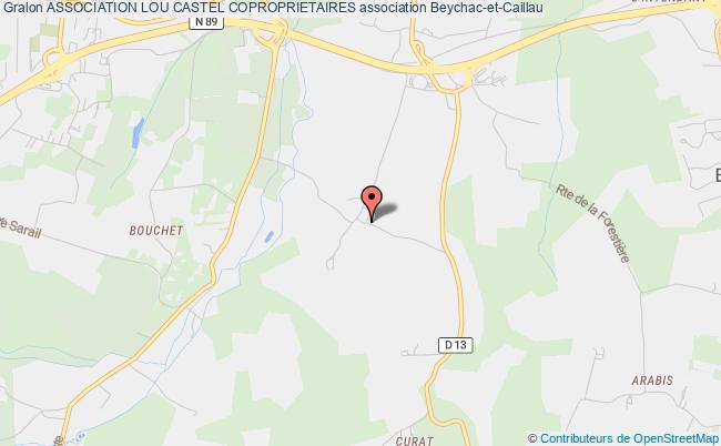 plan association Association Lou Castel Coproprietaires Beychac-et-Caillau