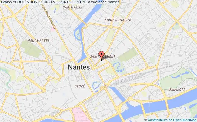 plan association Association Louis Xvi-saint-clement Nantes