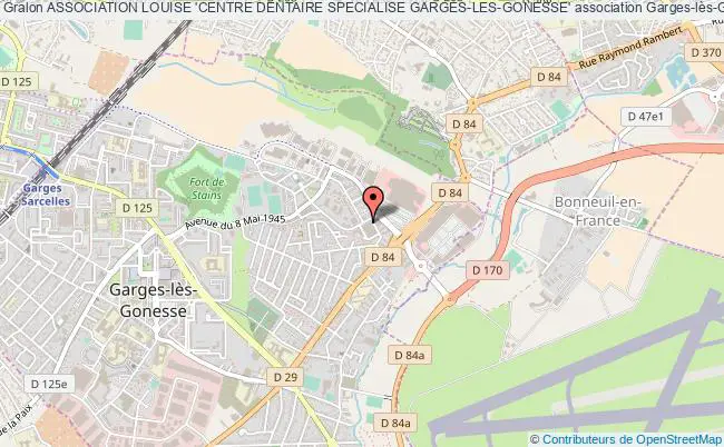 plan association Association Louise 'centre Dentaire Specialise Garges-les-gonesse' Garges-lès-Gonesse