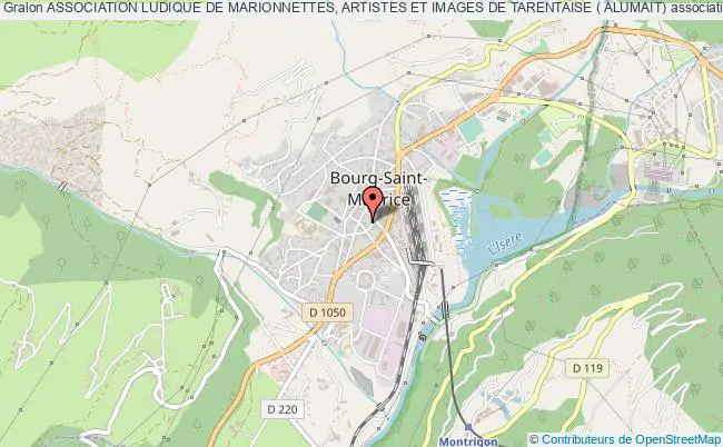 plan association Association Ludique De Marionnettes, Artistes Et Images De Tarentaise ( Alumait) Bourg-Saint-Maurice