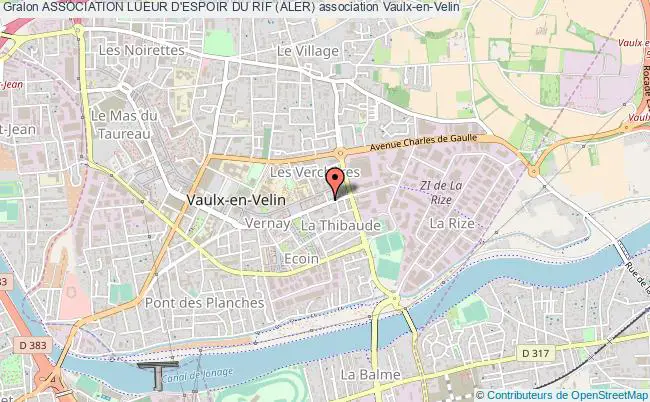 plan association Association Lueur D'espoir Du Rif (aler) Vaulx-en-Velin