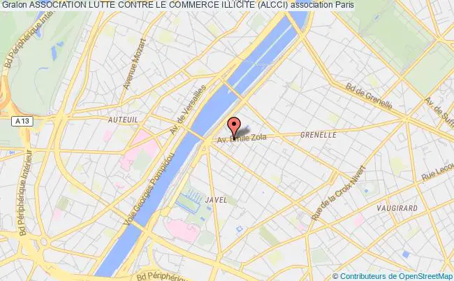 plan association Association Lutte Contre Le Commerce Illicite (alcci) Paris