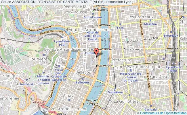 plan association Association Lyonnaise De SantÉ Mentale (alsm) Lyon