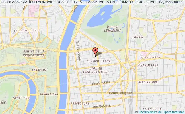 plan association Association Lyonnaise Des Internes Et Assistants En Dermatologie (aliaderm) Lyon