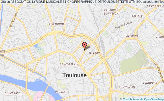 plan association Association Lyrique Musicale Et Choregraphique De Toulouse, Dite Utmisol Toulouse