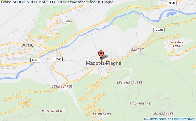 plan association Association Macot'nexion Plagne Tarentaise