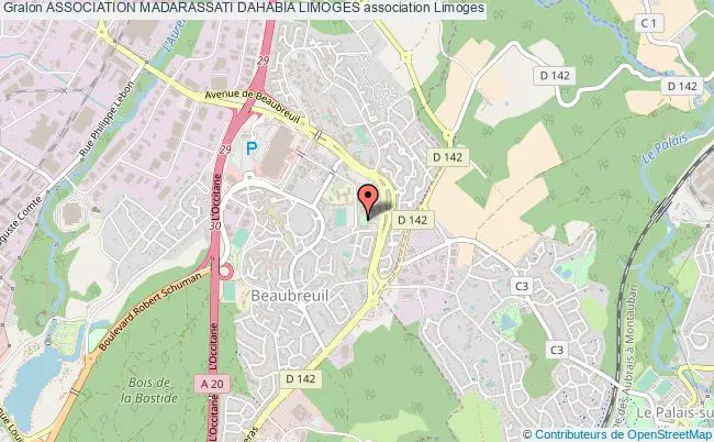 plan association Association Madarassati Dahabia Limoges Limoges