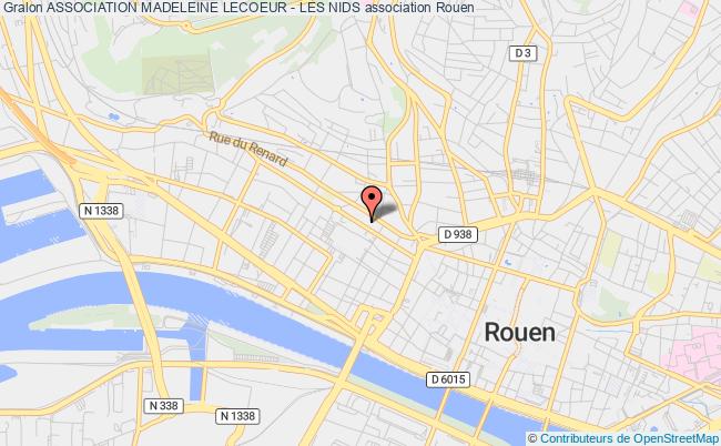 plan association Association Madeleine Lecoeur - Les Nids Rouen
