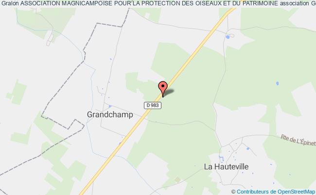 plan association Association Magnicampoise Pour La Protection Des Oiseaux Et Du Patrimoine Grandchamp