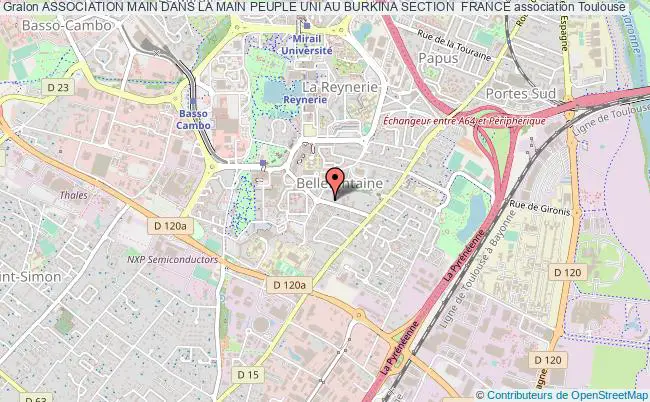 plan association Association Main Dans La Main Peuple Uni Au Burkina Section  France Toulouse