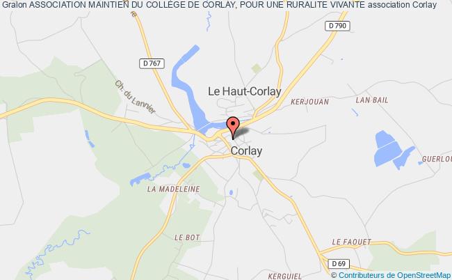 plan association Association Maintien Du CollÈge De Corlay, Pour Une Ruralite Vivante Corlay