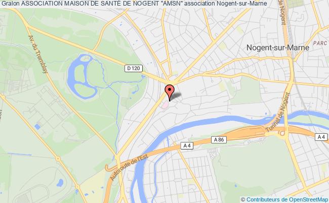 plan association Association Maison De SantÉ De Nogent "amsn" Nogent-sur-Marne