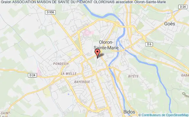 plan association Association Maison De SantÉ Du PiÉmont Oloronais Oloron-Sainte-Marie