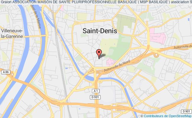 plan association Association Maison De Sante Pluriprofessionnelle Basilique ( Msp Basilique ) Saint-Denis