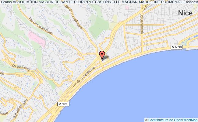 plan association Association Maison De Sante Pluriprofessionnelle Magnan Madeleine Promenade Nice