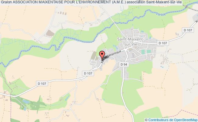 plan association Association Maixentaise Pour L'environnement (a.m.e.) Saint-Maixent-sur-Vie
