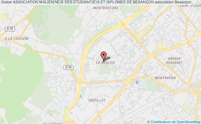 plan association Association Malien(ne)s Des Etudiant(e)s Et DiplÔmes De BesanÇon Besançon