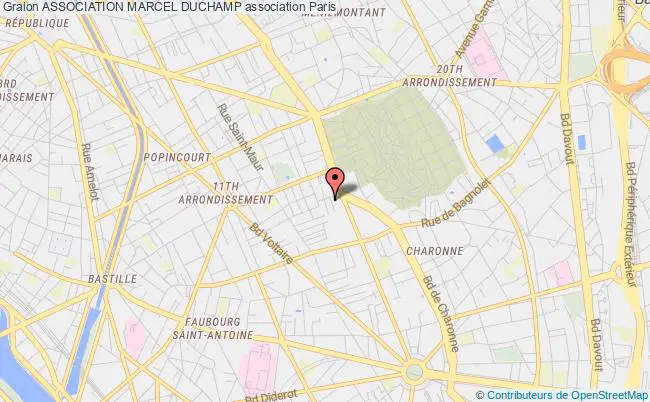 plan association Association Marcel Duchamp Paris
