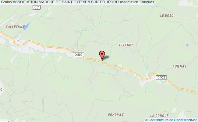 plan association Association Marche De Saint Cyprien Sur Dourdou Conques-en-Rouergue
